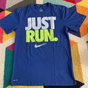 Nike Dri-Fit Blue Men’s T-shirt, Size: Small